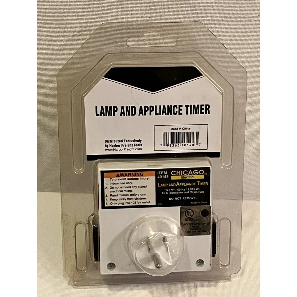 Electric Lamp and Appliance Timer #40148 Max 1875W 15Amps 125 V AC White